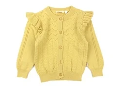 Petit Piao cardigan yellow corn
